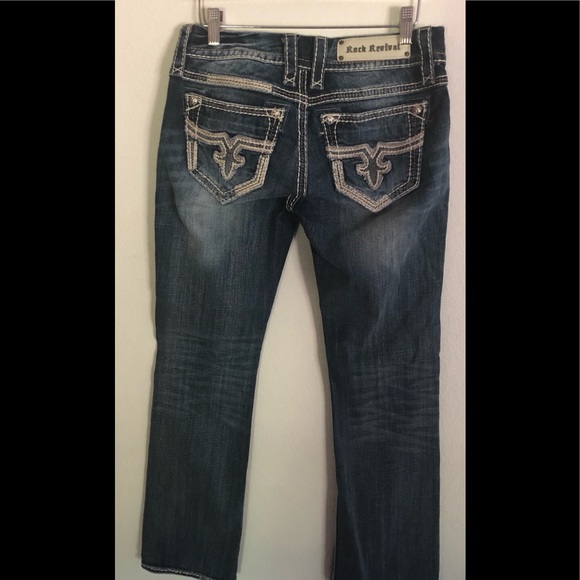 Rock Revival Denim - Rock Revival Jacklyn Boot Cut Embellished Jean 28